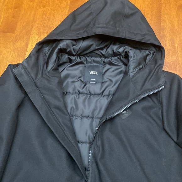 Black winter jacket puffer bomber size medium - Picture 5 of 7